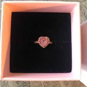 Pandora Rose Gold Pink Heart Ring
